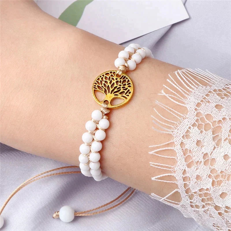 Tree of cheapest life Bracelet, Family Bracelet, Solid Gold Bracelet, Coin Bracelet, Family Tree Bracelet, Tree of Life Cross Charm, Pearl Bracelet